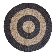 Rundes Seegras Schwarz & Hellbraun - Kreise - 1m