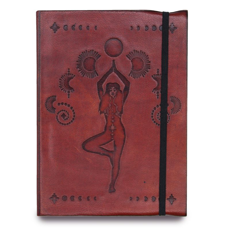 Kleines Notizbuch mit Riemen - Kosmische Göttin