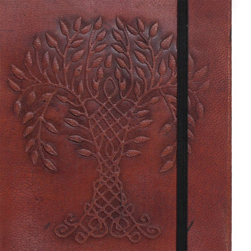 Kleines Notizbuch mit Trageriemen - Baum des Lebens