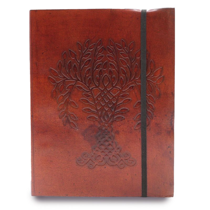 Mittleres Notizbuch mit Schlaufe - Baum des Lebens