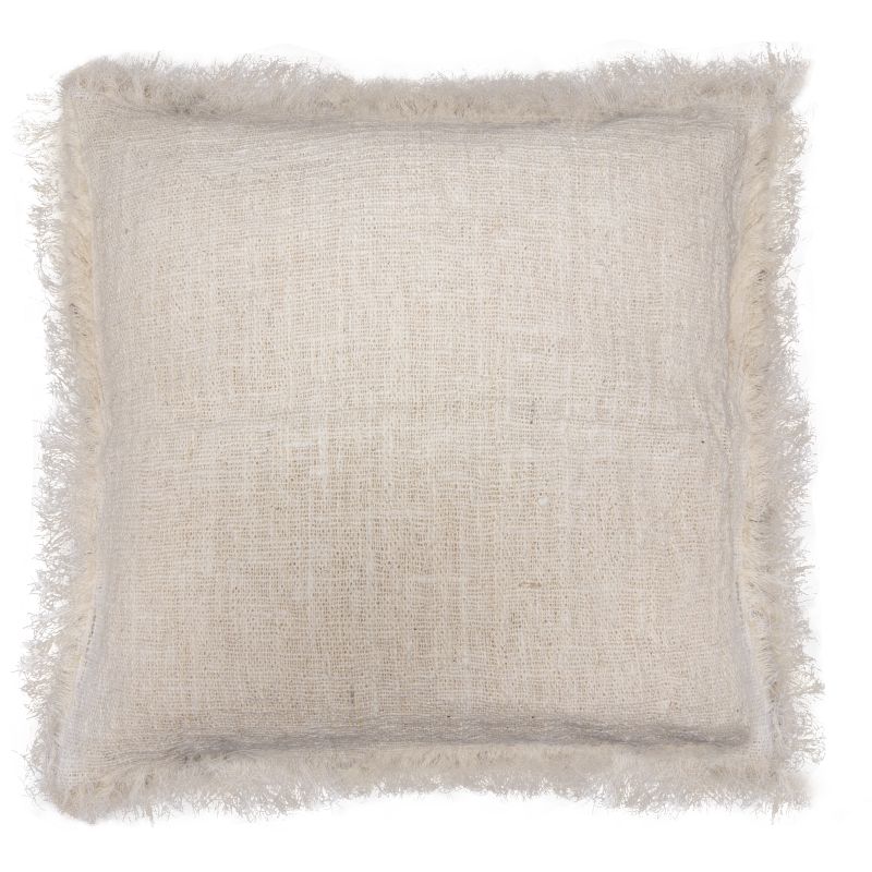 Leinenkissen 45x45cm mit Fransen