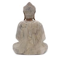 Buddha-Statue Whitewash – 40 cm Lehre Übertragung