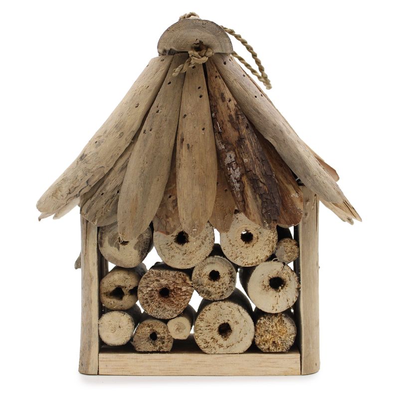 Bienen- und Insektenhäuschen aus Treibholz