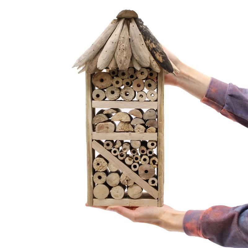 Treibholz-Bienen- und Insekten-Hochhausbox