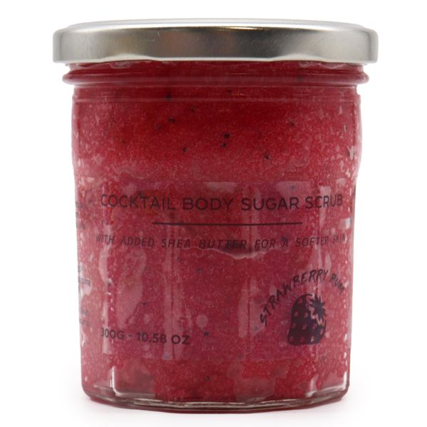 Duftendes Zucker-Körperpeeling – Erdbeer-Rum 300 g