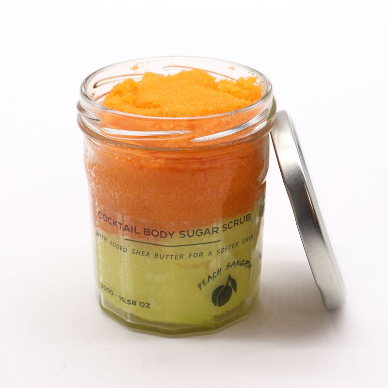 Duftendes Zucker-Körperpeeling – Pfirsich-Sangria, 300 g