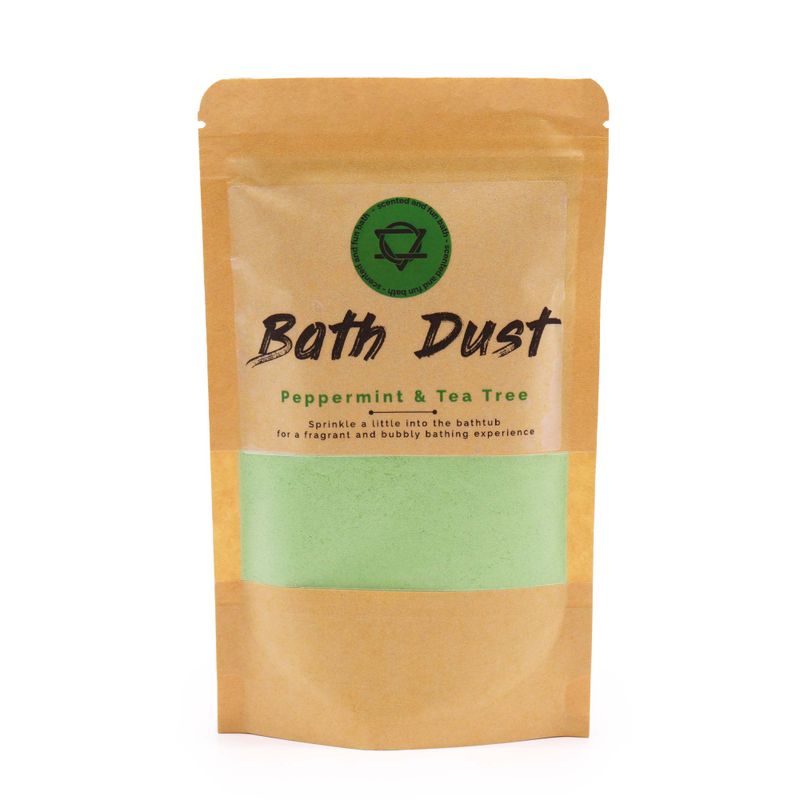 Badepulver mit Pfefferminze und Teebaum, 200 g