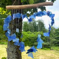Windspiele Herz- Blau