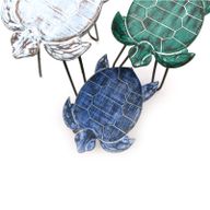Set mit 3 Pflanzenständern aus Albasia-Holz – Schildkröten