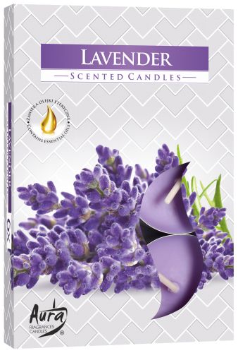 6 Duftteelichter - Lavender