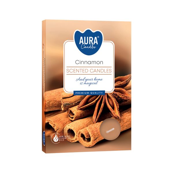 6 Duftteelichter - Cinnamon