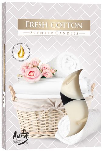 6 Duftteelichter - Fresh Cotton