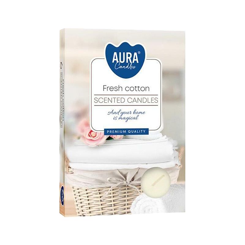 6 Duftteelichter - Fresh Cotton