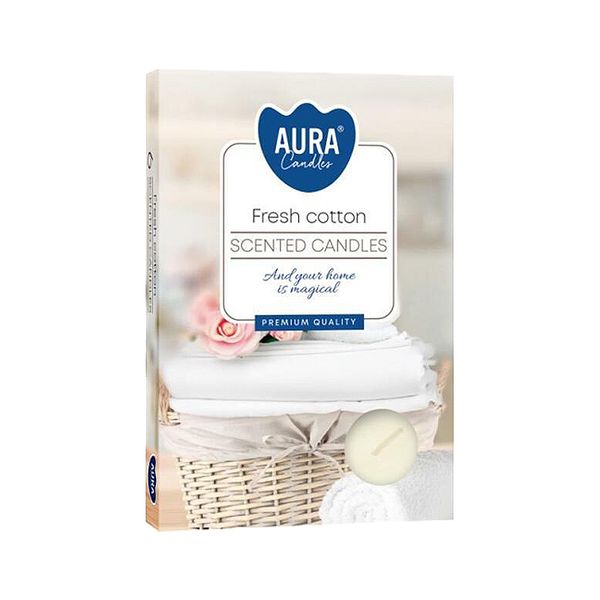 6 Duftteelichter - Fresh Cotton