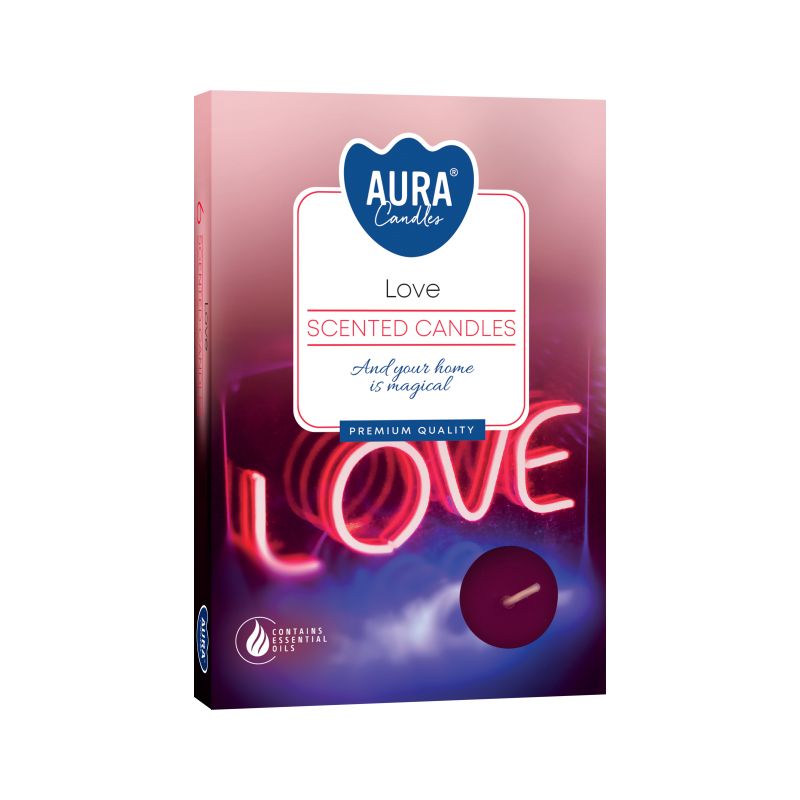 6 Duftteelichter - Love