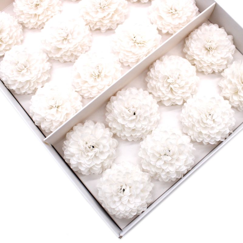 DIY Seifenblumen - Kleine Chrysantheme - Weiß