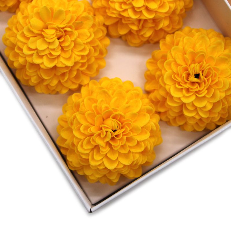 DIY Seifenblumen- Kleine Chrysantheme - Gelb