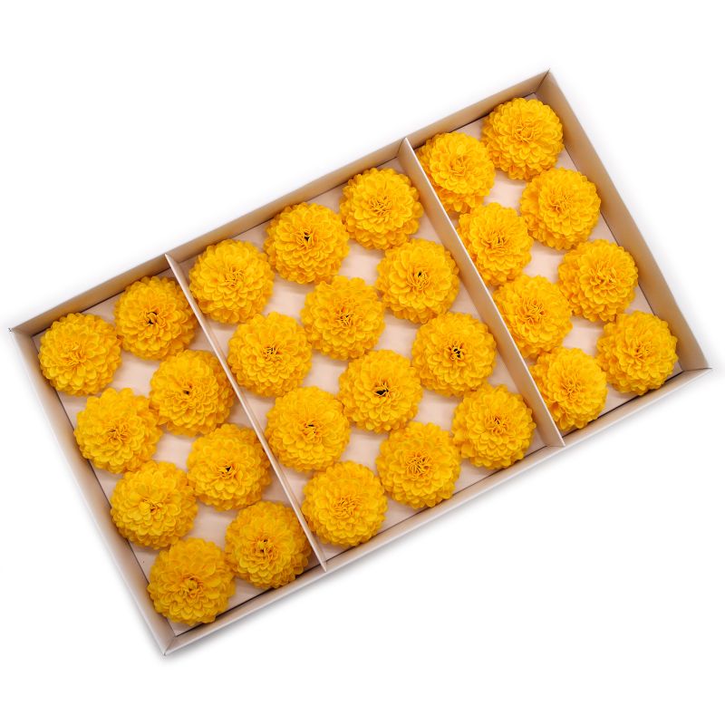 DIY Seifenblumen- Kleine Chrysantheme - Gelb