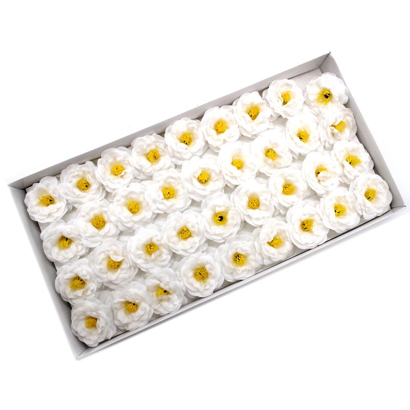 DIY Seifenblumen- Kamelie - Weiß