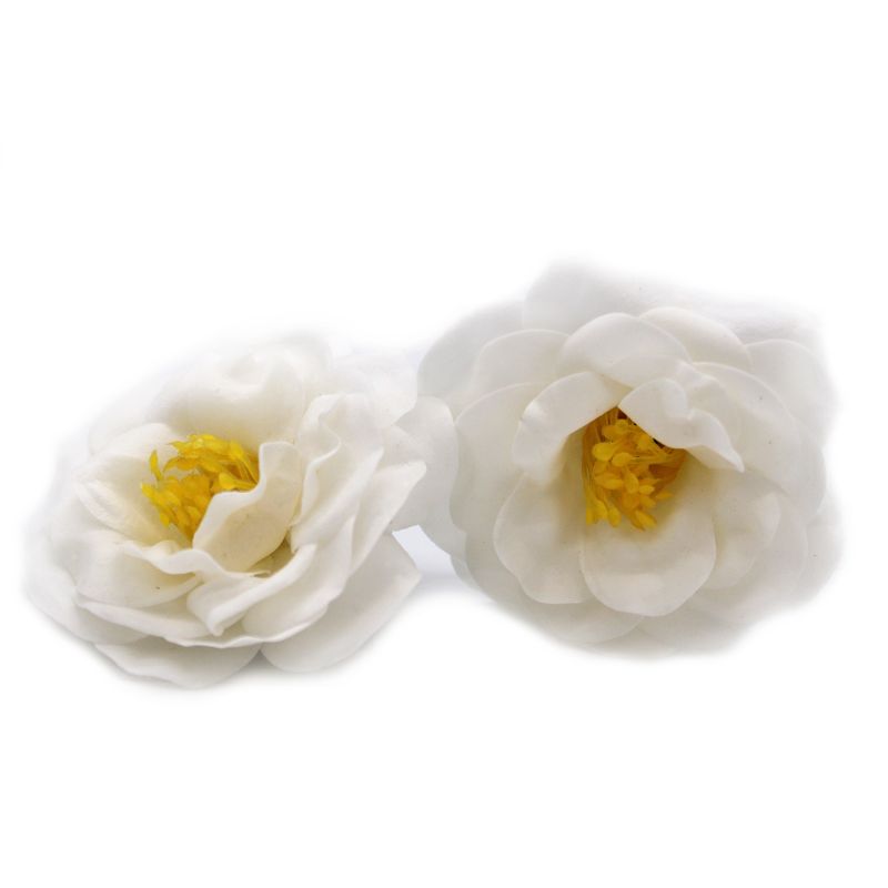 DIY Seifenblumen- Kamelie - Weiß