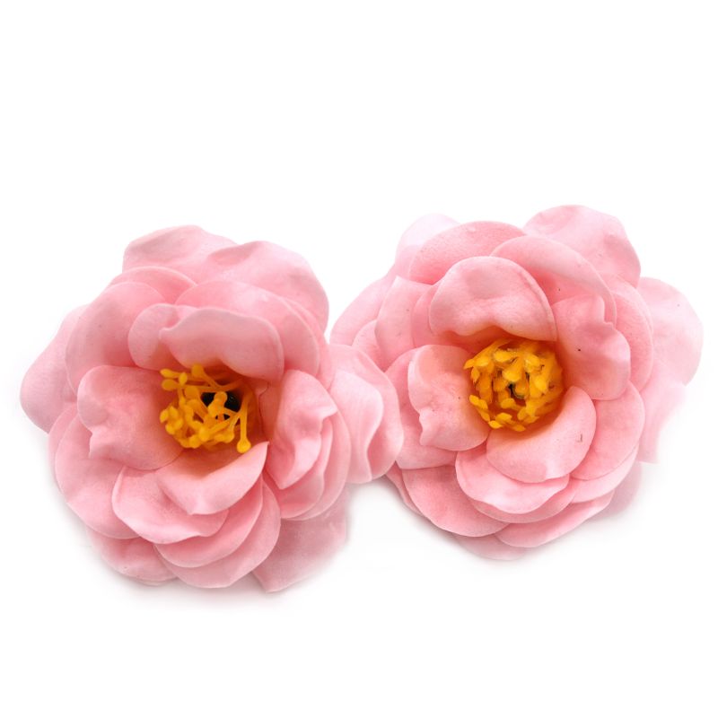 DIY Seifenblumen- Kamelie - Hellrosa