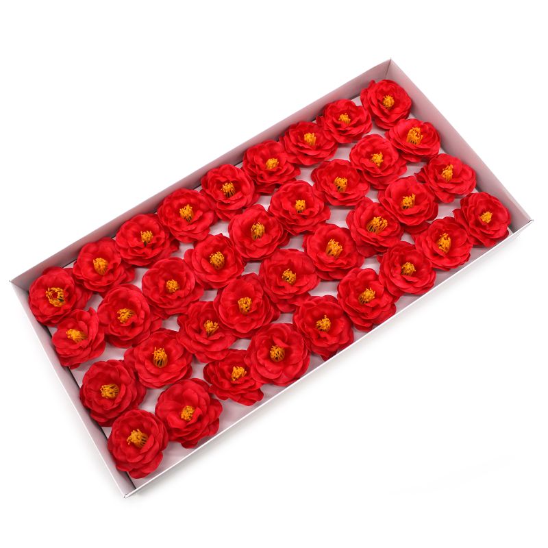 DIY Seifenblumen- Kamelie - Rot