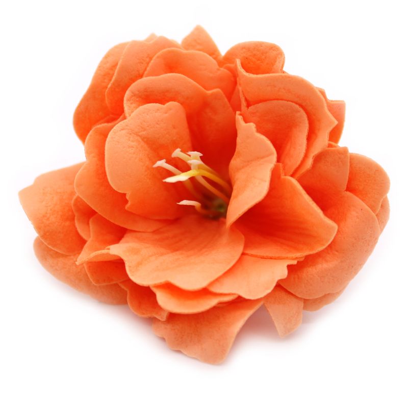 DIY Seifenblumen - Kleine Pfingstrose - Orange