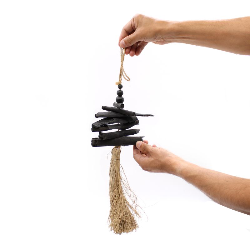 Hängende Quaste aus Treibholz 42cm