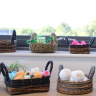 Korb aus Seegras in Natur - Set mit 2