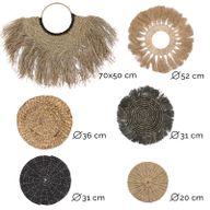 Set aus sechs natürlichen Wandbildern – Bintang Collection