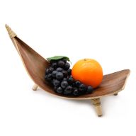 Kokosnussblatt-Obstschalen-Set - Natur