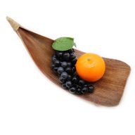 Kokosnussblatt-Obstschalen-Set - Natur
