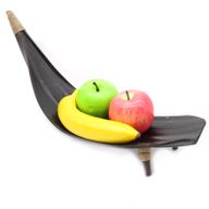 Kokosnussblatt-Obstschalen-Set - Schokolade