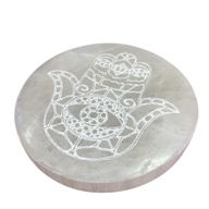 Medium Selenitplatten  10cm - Hamsa