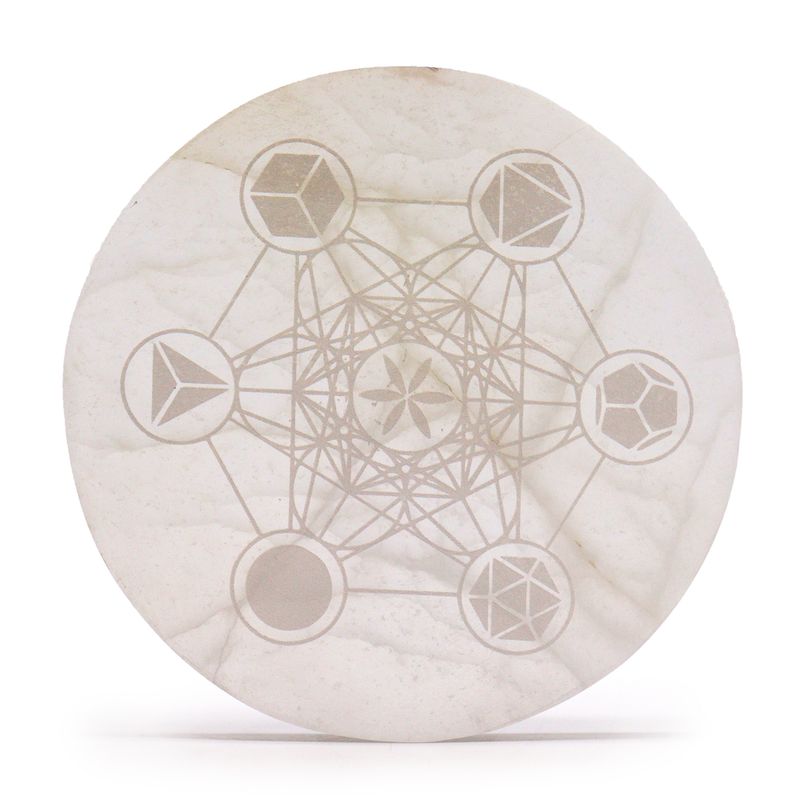Große Selenitplatten  18cm - Heilige Geometrie