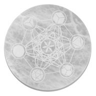 Große Selenitplatten  18cm - Heilige Geometrie