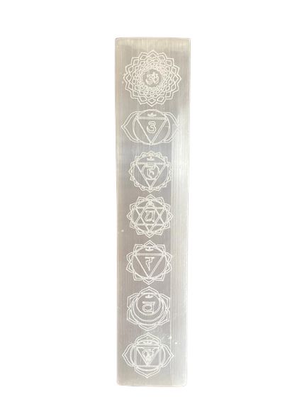 Selenitplatten Flach 20cm - Chakra