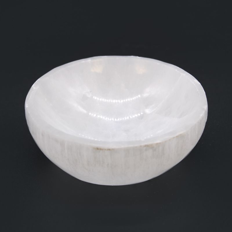 Runde Schale aus Selenit - 10 cm
