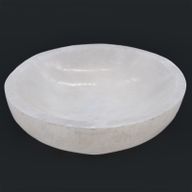 Runde Schale aus Selenit - 15cm