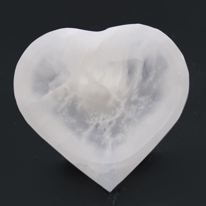 Runde Schale aus Selenit - 10cm