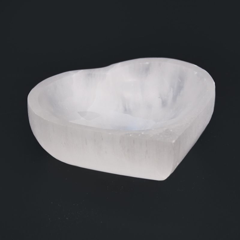 Runde Schale aus Selenit - 10cm
