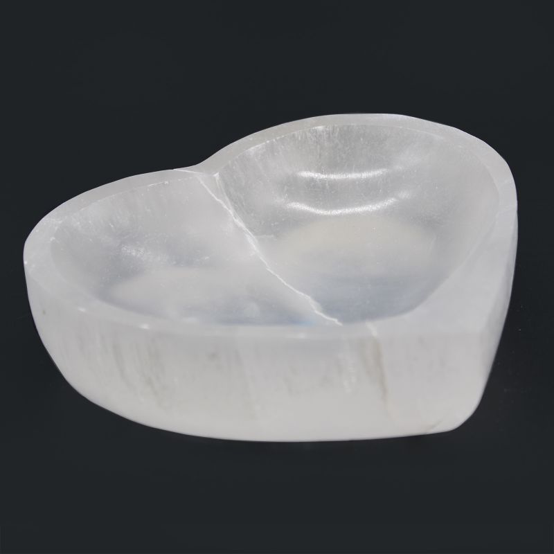 Runde Schale aus Selenit - 15cm