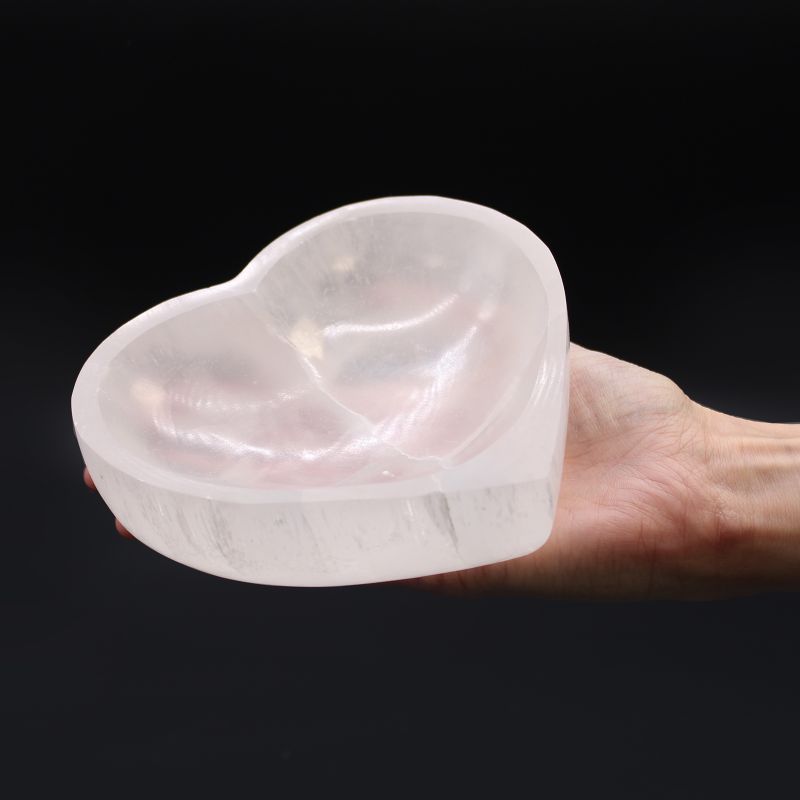 Runde Schale aus Selenit - 15cm