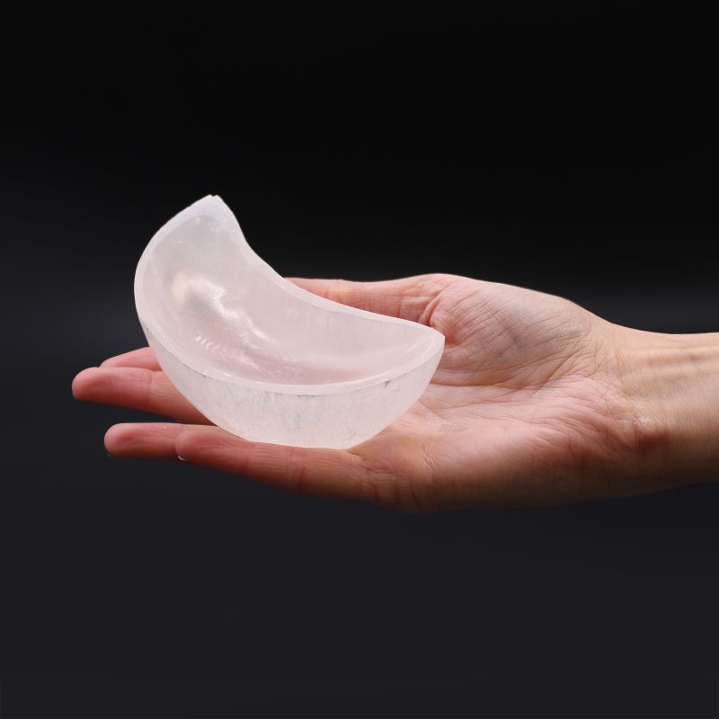 Runde Schale aus Selenit - 10cm
