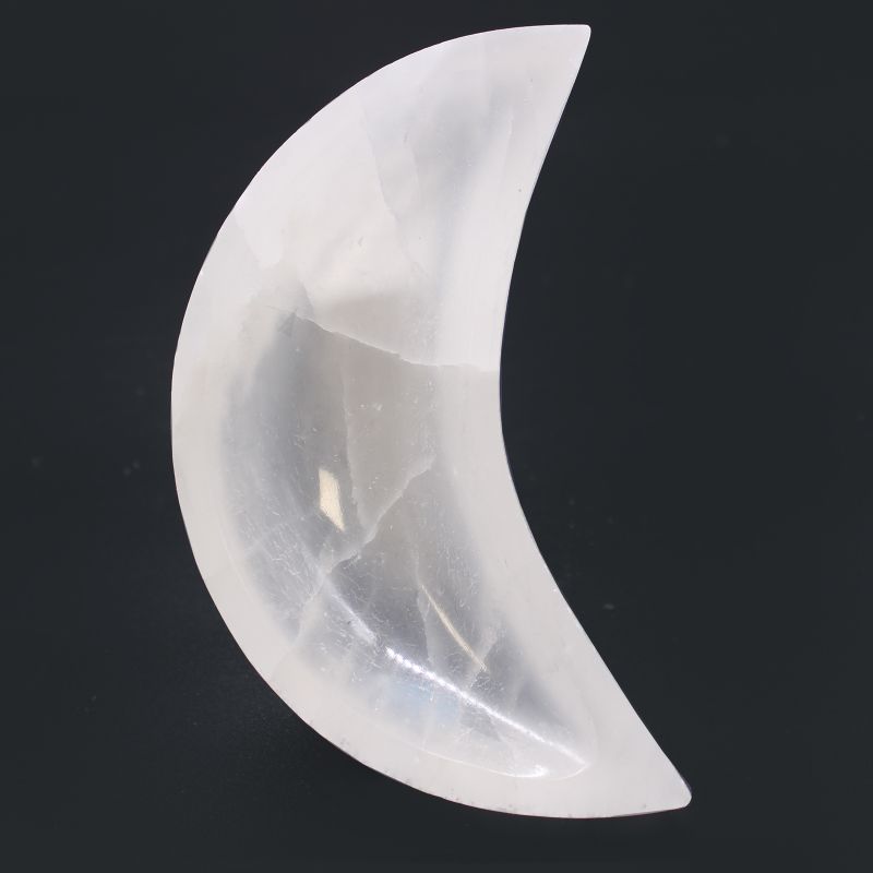Runde Schale aus Selenit - 15cm