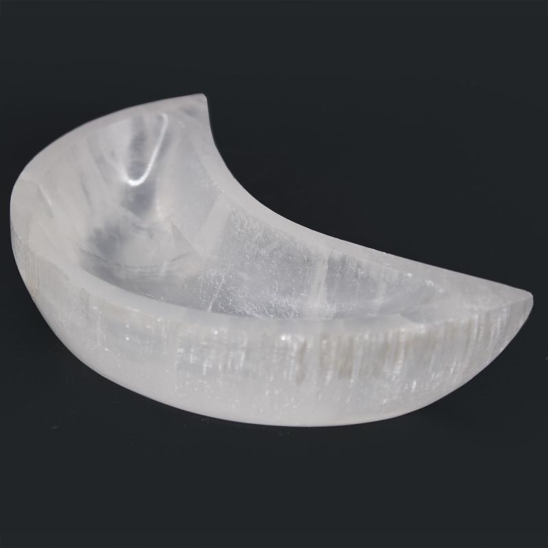 Runde Schale aus Selenit - 15cm