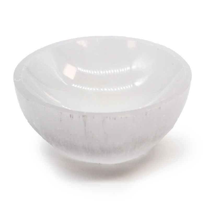 Runde Schale aus Selenit - 8 cm