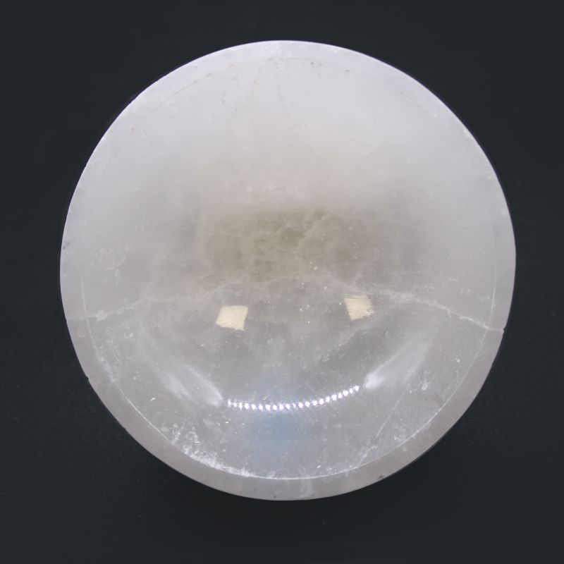 Runde Schale aus Selenit - 8 cm