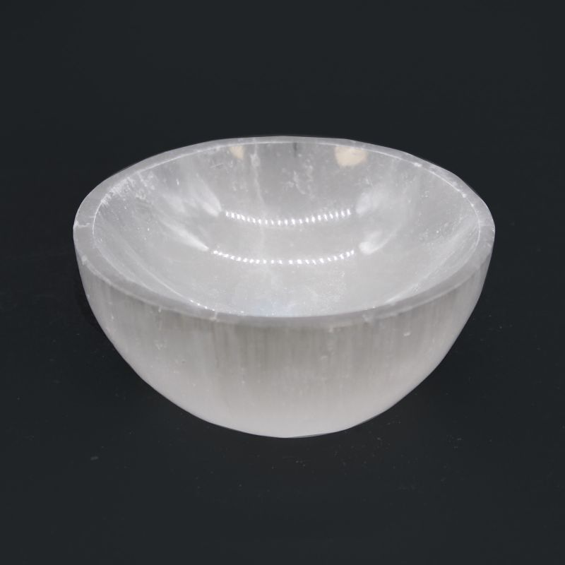 Runde Schale aus Selenit - 8 cm