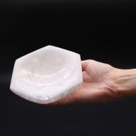 Selenit-Sechskantschale - 15 cm